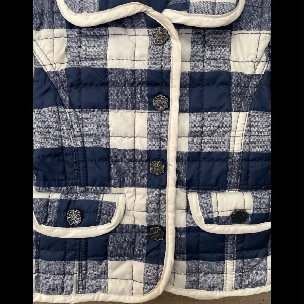 Urban Republic Girls check quilted jacket 12 M